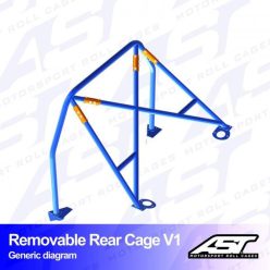   Roll Bar VW Polo (6N) 3-doors Hatchback REMOVABLE REAR CAGE V1