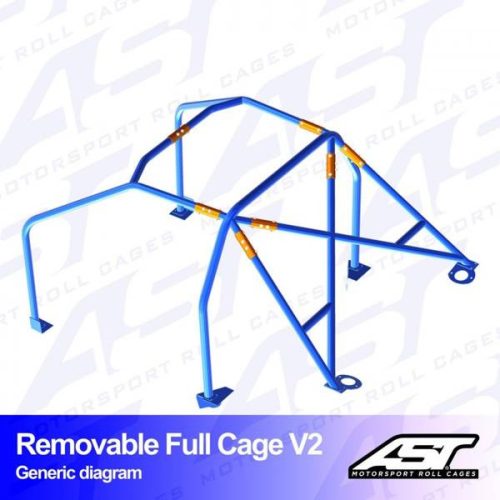 Roll Cage VW Scirocco (Mk3) 3-doors Hatchback REMOVABLE FULL CAGE V2
