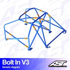   Bukóketrec BMW (E46) 3 ajtós Compact RWD – csavarozható (bolt-in), V3