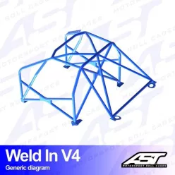   Bukóketrec BMW (F30) 3-Series 4 ajtós szedán – hegesztett beépítés, V4