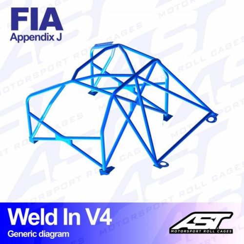 Roll Cage NISSAN GTR (R35) 2-doors Coupe WELD IN V4