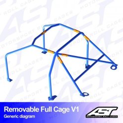  Roll Cage SUBARU Impreza (GC8) 2-doors Coupe 4WD REMOVABLE FULL CAGE V1