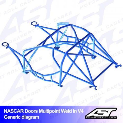 Roll Cage NISSAN 350Z (Z33) 3-doors Coupe MULTIPOINT WELD IN V4 NASCAR-door