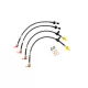 Audi A4 (B9 Chassis) 2.0 TFSI Brake Lines-Colour Black Colour Purple Colour Orange Colour Clear Colour Green Colour Blue - Transparent Colour Red - Transparent Colour Blue - Solid