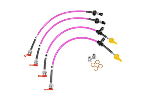 Audi RS3 (8V Chassis) Brake Lines-Colour Black Colour Red - Solid Colour Blue - Solid Colour Clear