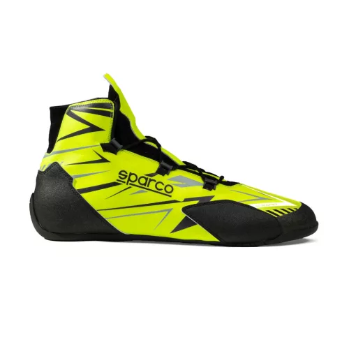 Sparco K-Rapid Laces 2025 FIA Gokart Cipő – Neonsárga/Fekete – 38