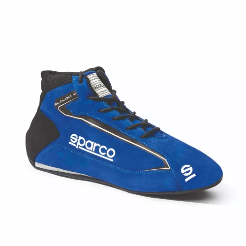 Sparco Slalom+ homológ versenycipő velúr/PU, kék/fekete
