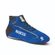Sparco Slalom+ homológ versenycipő velúr/PU, kék/fekete