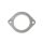 Exhaust flange connector 60mm 2 bolts