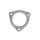 Exhaust flange connector 60mm 3 bolts