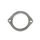 Exhaust flange connector 63mm 2 bolts
