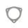 Exhaust flange connector 70mm 3 bolts