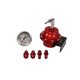 TurboWorks Fuel pressure regulator Racing AN6 with gauge Red