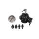TurboWorks Fuel pressure regulator Racing AN6 with gauge Black