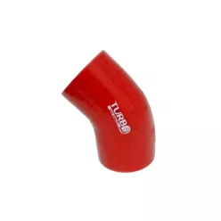 Szilikoncső 45 Fokos Könyök TurboWorks 51mm, Piros