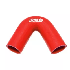 Szilikoncső 135 Fokos Könyök TurboWorks 70mm, Piros