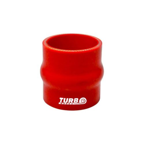 Szilikon cső rezgéscsillapító összekötő TurboWorks "púpos" 63mm, piros