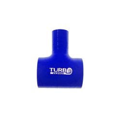   Szilikon Cső T Idom 25mm ID Felső Kiállással TurboWorks 63mm, Kék