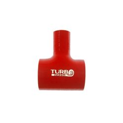   Szilikon Cső T Idom 15mm ID Felső Kiállással TurboWorks 70mm, Piros