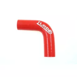 Szilikoncső 90 Fokos Könyök XL TurboWorks 80mm, Piros