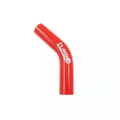 Szilikoncső 45 Fokos Könyök XL TurboWorks 35mm, Piros