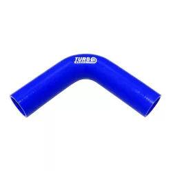 Szilikoncső 90 fokos Könyök XL TurboWorks 12mm, Kék