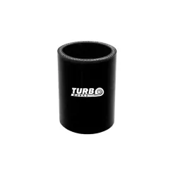 Szilikoncső Összekötő TurboWorks 114mm, Fekete