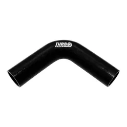 Szilikoncső 90 fokos Könyök XL TurboWorks 63mm, Fekete