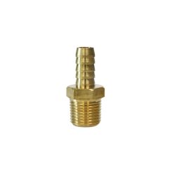 Nipple 1/2" to 12mm hose Brass