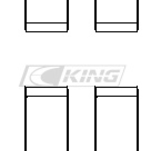 King Conrod Bearing Shell AUDI/LAMBO 4.2/5.2 (2 pairs)