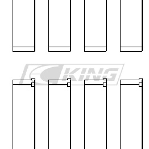 King Conrod Bearing Shell MITSUBISHI 4B11T EVO X, 2007->