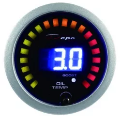   DEPO RACING LED 2in1 52mm - Olajhőfokmérő, Turbónyomásmérő óra