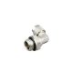 Brass Fitting for air-hose 6/4mm - 1/4" external - angle