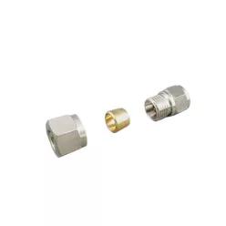 Brass Fitting for hardline 10mm - 1/4" external