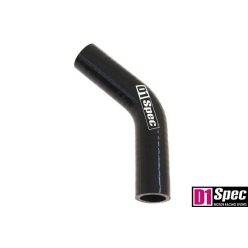 Silicone elbow D1Spec Black 45st 12mm XL
