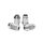 Forged wheel lug nuts D1Spec Alu 12x1,25 silver