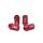 Forged wheel lug nuts D1Spec Alu 12x1,5 red
