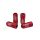 Forged wheel lug nuts D1Spec HEX Alu 1,25 red