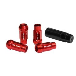 Wheel lug nuts SLIDE JDM M12x1,5 Red