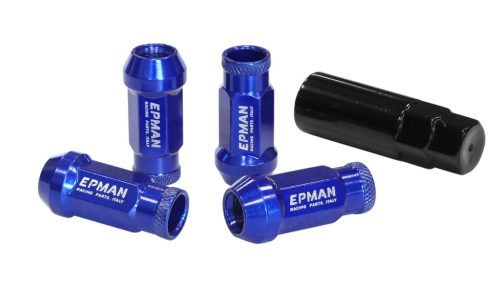 Wheel lug nuts Epman JDM M12x1,5 Blue