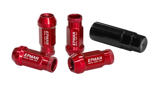 Wheel lug nuts Epman JDM M12x1,25 Red