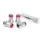 Forged wheel lug nuts D1Spec Stal 12x1,25 Silver/Red