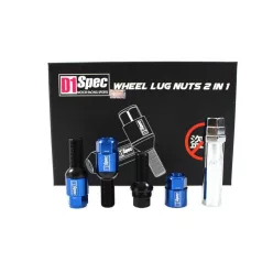 Racing bolts D1Spec Heptagon 2in1 14x1,5 Blue