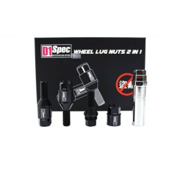 Racing bolts D1Spec Heptagon 2in1 12x1,5 Black