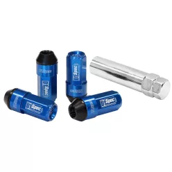 Forged wheel lug nuts D1Spec Heptagon 2in1 12x1,25 Blue