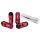 Forged wheel lug nuts D1Spec Heptagon 2in1 12x1,25 Red