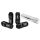 Forged wheel lug nuts D1Spec Heptagon 2in1 12x1,5 Black