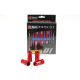 Wheel lug nuts D1Spec Replica HEX M12x1,5 Red