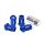 Wheel lug nuts D1Spec Replica 40mm M12x1,5 Blue