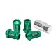 Wheel lug nuts D1Spec Replica 40mm M12x1,25 Green